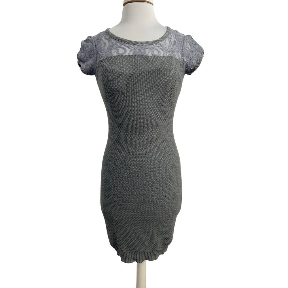 Maurices Women's S NWT Boho Lace Knit Bodycon Slip Lined Sweater Dress Sexy
